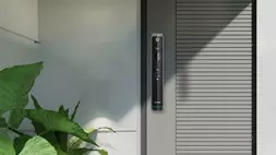 Ilustrasi smart lock yang terpasang pada pintu rumah pintar. (Ist.)