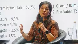 Ekonom Perbanas, Aviliani, dalam acara The Forum di Hotel Mulia pada Selasa (26/5/2026). (B-Universe Photo/Joanito de Saojoao)