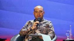 Ketua Umum Asosiasi Pemasok Energi, Mineral dan Batubara Indonesia (Aspebindo), Anggawira dalam diskusi The Forum di Hotel Mulia, Jakarta, Selasa (26/5/2026). (B-Universe Photo/Joanito de Saojoao)