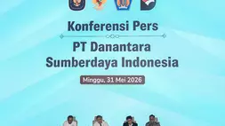 Menko Perekonomian Airlangga Hartarto (kedua kiri) bersama Menkeu Purbaya Yudhi Sadewa (kedua kanan), Chief Operating Officer (COO) Danantara sekaligus Kepala BP BUMN Dony Oskaria (kanan), dan Kepala Badan Komunikasi Pemerintah Muhammad Qodari (kiri) menyampaikan Konferensi Pers Persiapan Operasional PT Danantara Sumberdaya Indonesia di Wisma Danantara, Jakarta, Minggu (31/5/2026). (ANTARA FOTO/Sulthony Hasanuddin)