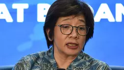 Wakil Kepala BGN Agustina Arumsari menyampaikan keterangan pada konferensi pers di Kantor Pusat BGN, Jakarta. (ANTARA FOTO/Fakhri Hermansyah)