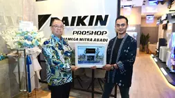 Peresmian DAIKIN Proshop Showroom Alvamega Mitra Abadi di kawasan The Icon Business Park, BSD, Tangerang, Kamis (5/6/2026).
Sumber: ist