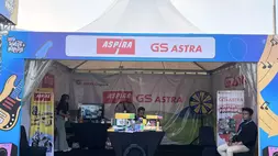 Booth Astra Otoparts di BTV Semesta Berpesta Malang. (Beritasatu Photo/Gesa Vitara)