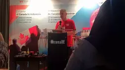 Duta Besar Kanada untuk Indonesia, Jess Dutton, di Wisma Kanada, Jakarta Selatan. (Investor Daily/Wahyu Setyowati)
