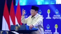 Presiden Prabowo Subianto membuka Musyawarah Nasional ke-XVIII Himpunan Pengusaha Muda Indonesia (HIPMI) di Bandar Lampung, Lampung, Rabu (10/6/2026). (Foto: ANTARA/HO-BPMI Sekretariat Presiden)