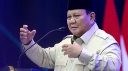 Presiden Prabowo Subianto saat berpidato dalam acara Musyawarah Nasional (Munas) XVIII Himpunan Pengusaha Muda Indonesia (HIPMI) di Bandar Lampung, Rabu (10/6/2026). (Foto: BPMI Setpres/Muchlis Jr)
