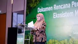 Direktur Perlindungan dan Pengelolaan Ekosistem Perairan Darat Kementerian Lingkungan Hidup/Badan Pengelola Lingkungan Hidup (KLH/BPLH), Puji Iswari, S.Hut., M.Si