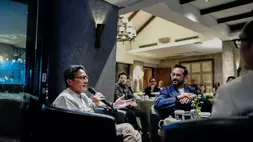 Sandiaga Uno menyampaikan pandangannya mengenai sektor-sektor yang berpotensi menjadi sumber pertumbuhan baru, mulai dari ekonomi digital berbasis AI, green economy, hingga wellness economy, pada CORIM+ Society 2026. (Foto Ist)