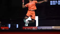 Alwi Farhan menjadi juara di sektor tunggal putra Australia Open 2026 usai mengalahkan Dong Tian Yao dari China. (PBSI)
