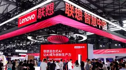 Stan Lenovo di pameran Mobile World Congress Shanghai, China. (Foto: AP)