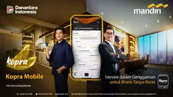 Bank Mandiri memperkuat layanan Kopra Mobile dengan menghadirkan sejumlah fitur baru yang memudahkan nasabah dalam mengelola transaksi bisnis secara lebih fleksibel dan terintegrasi. (Bank Mandiri)