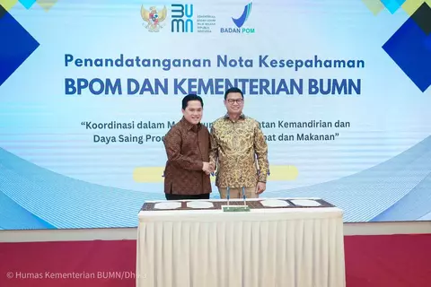 Menteri BUMN Bersinergi Dukung Program 100 Hari