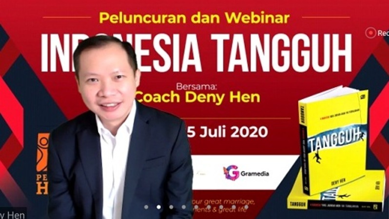 Virtual launching buku Tangguh, Indonesia Tangguh ; Bagaimana Tetap Tangguh di Masa Covid-19 Ini? pada Sabtu (25/7).