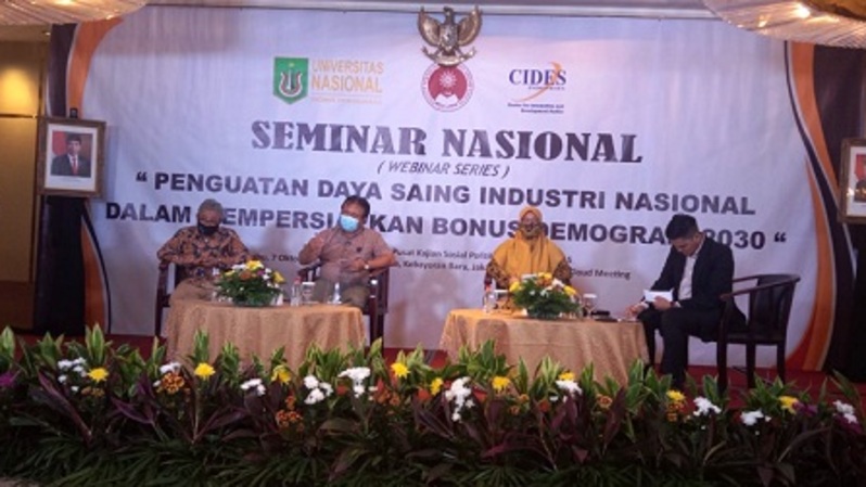 Webinar kerjasama PKSP Unas, Institut Tehnologi dan Bisnis Ahmad Dahlam Jakarta, dan CIDES