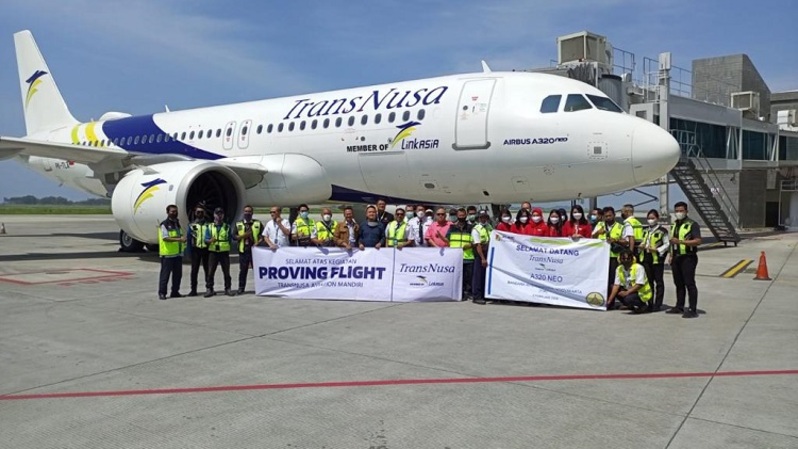 Proving flight maskapai TransNusa. Foto: IST