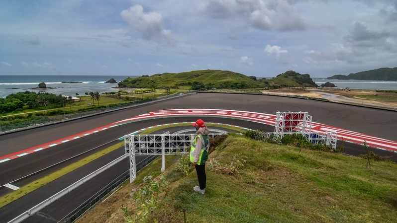 Sirkuit Internasional Pertamina Jalan Raya Mandalika, Nusa Tenggara Barat (NTB).