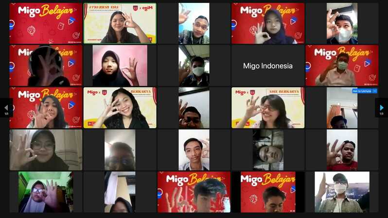 Seminar Online yang digelar Migo di MAK UI Jakarta Selatan. (IST)
