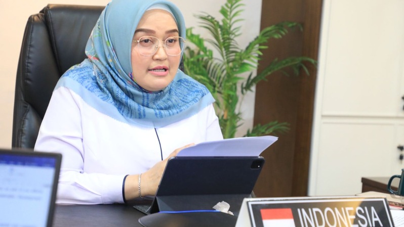 Dirjen Pembinaan Hubungan Industrial dan Jaminan Sosial Tenaga Kerja (PHI-Jamsos) Kemnaker, Indah Anggoro Putri (foto: ist)