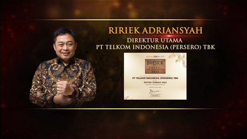 Direktur Utama PT Telkom Indonesia (Persero) Tbk, Ririek Adriansyah.