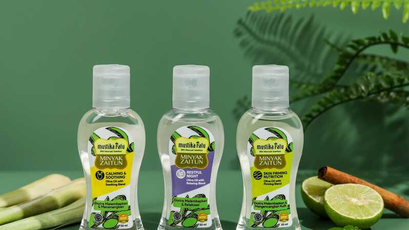 Mustika Ratu meluncurkan produk Minyak Zaitun kemasan 55ml guna menggenjot penjualan tahun deoan