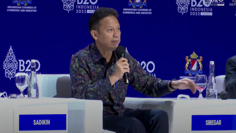 Budi Gunadi Sadikin juga mengajak para pengusaha B20 Summit 2022 untuk berinvestasi di sektor kesehatan Indonesia, Minggu (13/11/2022)