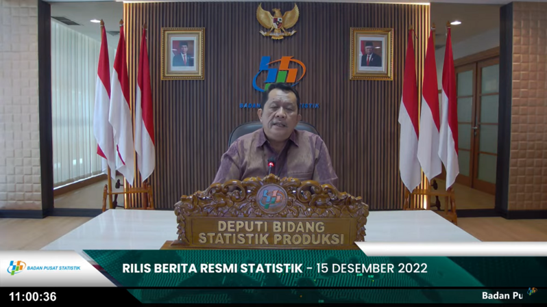 Deputi Bidang Statistik Produksi Badan Pusat Statistik (BPS) M Habibullah