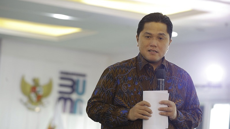 Menteri BUMN Erick Thohir (B-Universe Photo/David Gita Roza)