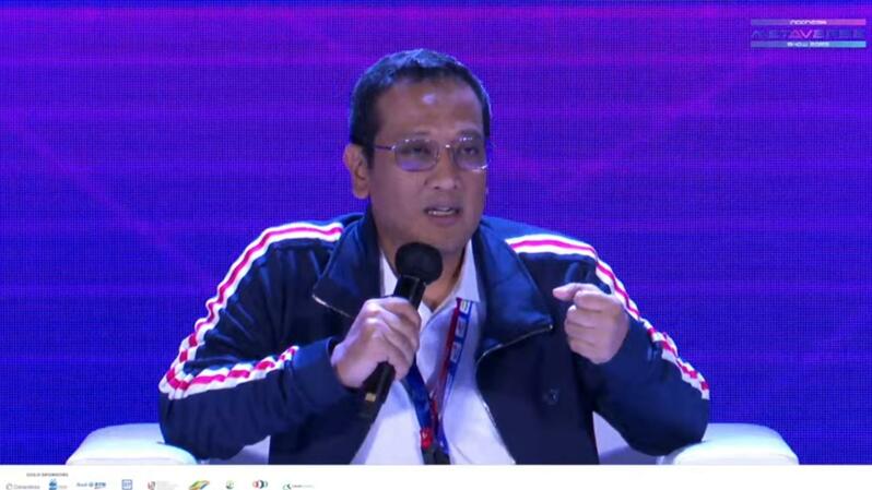 Ery Punta, Deputy EVP PT Telkom Indonesia (persero) Tbk (Telkom) dalam acara Indonesia Metaverse Show 2023 di Jakarta, Rabu (18/1/2023). (Foto: Tangkapan layar)