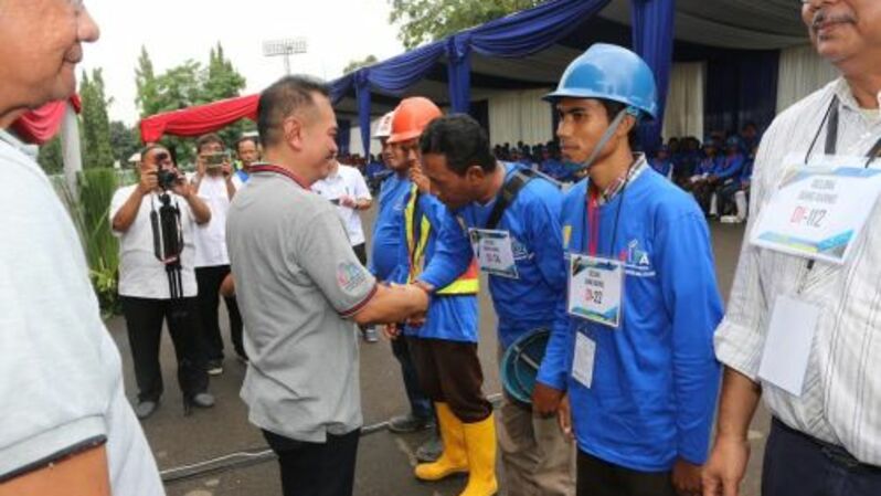 Kementerian PUPR Sertifikasi 1800 Tenaga Kerja Konstruksi Secara Serentak