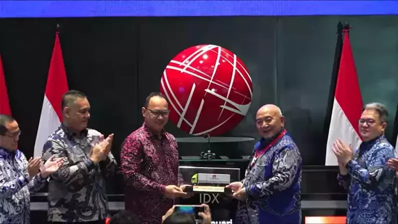 Pencatatan perdana saham PT Jasa Berdikari Logistics Tbk (LAJU), Jumat (27/1/2023). (Ist)