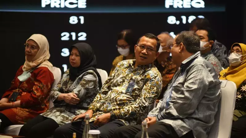 Peluncuran Roadmap Pasar Modal Indonesia 2023-2027 & Pemberian Apresiasi Hasil Penilaian ASEAN Corporate Governance Scorecard (ACGS) Tahun 2021 di Jakarta, Selasa (31/1/2023).