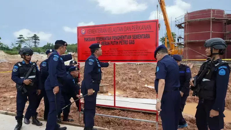 Kementerian Kelautan dan Perikanan (KKP) menghentikan dua proyek reklamasi di Kepulauan Riau milik PT. BSSTEC dan PT. MPP. Foto: KKP