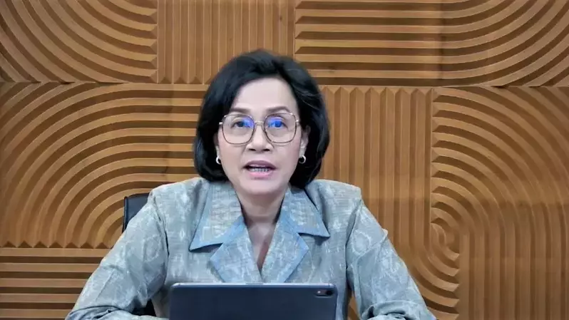 Menteri Keuangan Sri Mulyani Indrawati dalam konferensi pers APBN Kinerja dan Fakta (Kita) pada Rabu (22/2/2023). (Investor Daily/Arnoldus Kristianus)