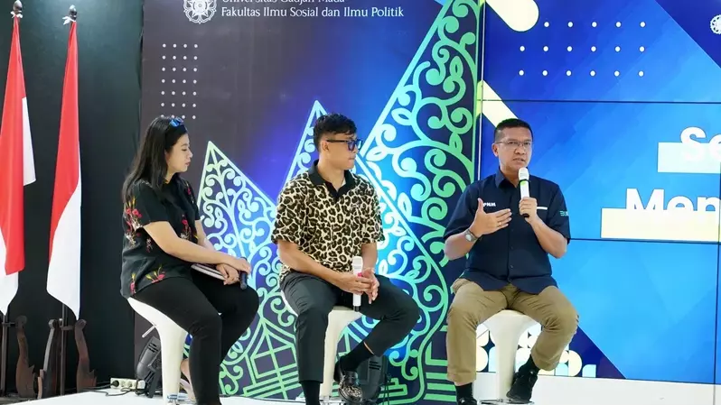 PNM bekerja sama dengan Universitas Gajah Mada menghadirkan sharing knowledge dalam bentuk talkshow dengan tema "Seni Bercerita Membangun Citra" di Auditorium Fisipol, Universitas Gajah Mada, Yogyakarta, Sabtu, 25 Februari 2023.