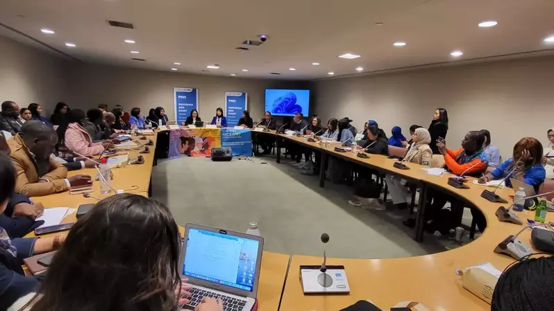 PNM membeberkan rahasia suksesnya dalam mengelola Manajemen Pemberdayaan Perempuan segmen prasejahtera dalam perhelatan CSW 67 PBB. Acara diadakan pada tanggal 8 Maret 2023 bertempat Conference Room PBB New York. Sidang Commision On The State of Women 67 dibuka oleh Menteri Pemberdayaan Perempuan dan Perlindungan Anak Republik Indonesia diadakan di Conference Room Perserikatan Bangsa Bangsa yang diikuti oleh 75 peserta dari berbagai negara. (Foto : Dok. PNM)