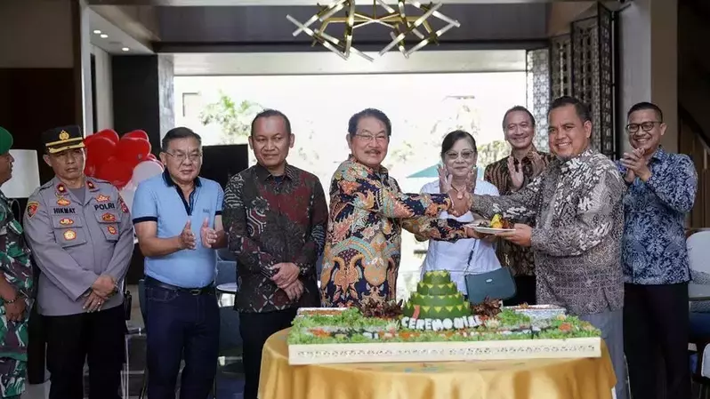 Peresmian clubhouse Giri Loka oleh Podomoro Park Bandung, Sabtu (18/3/2023).
