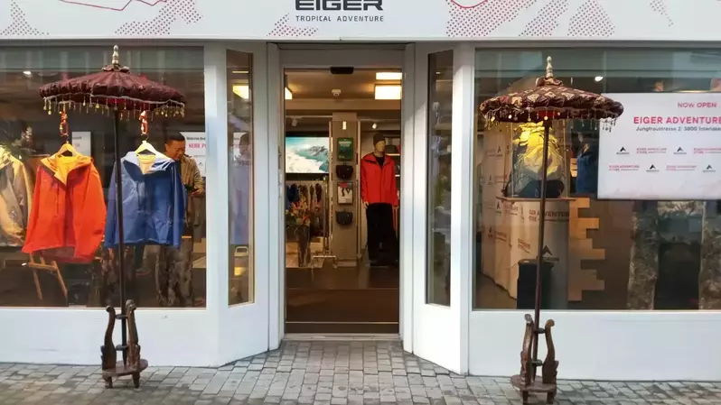 Suasana toko pertama EIGER di Kota Interlaken, Swiss. (Foto: Istimewa/Eiger)
