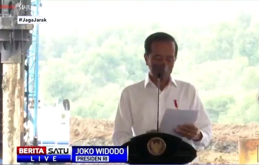 Presiden Jokowi Groundbreaking Pabrik Baterai Kendaraan Listrik Di Karawang