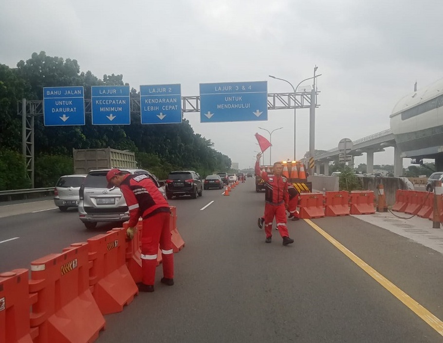 Jasa Marga Berlakukan Contraflow Di Tol Jagorawi Arah Jakarta