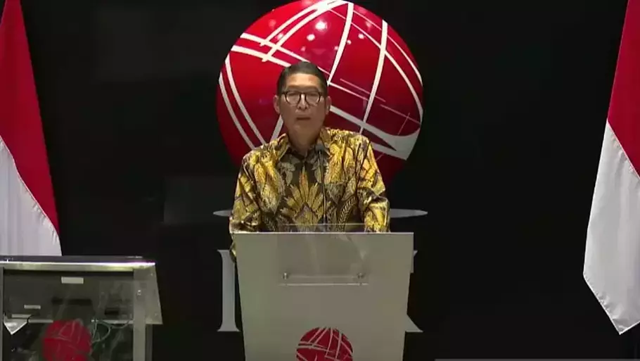 Kepala Eksekutif Pengawas Pasar Modal OJK Inarno Djajadi dalam Peluncuran Roadmap Pasar Modal Indonesia 2023-2027 di Jakarta, Selasa (31/1/2023). (ANTARA/ Muhammad Heriyanto)
