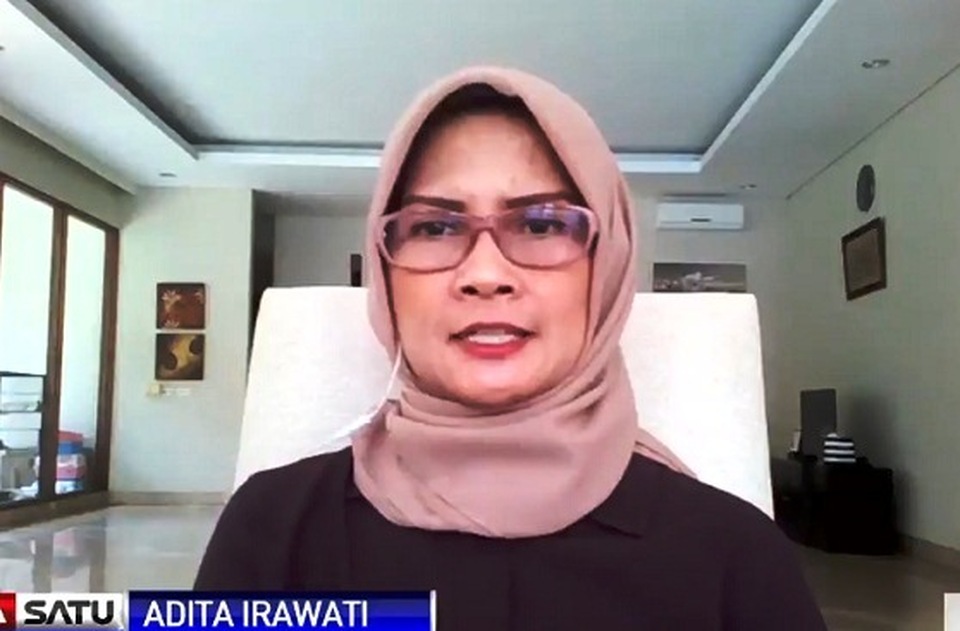 Jubir Kemenhub Adita Irawati. Sumber: BSTV