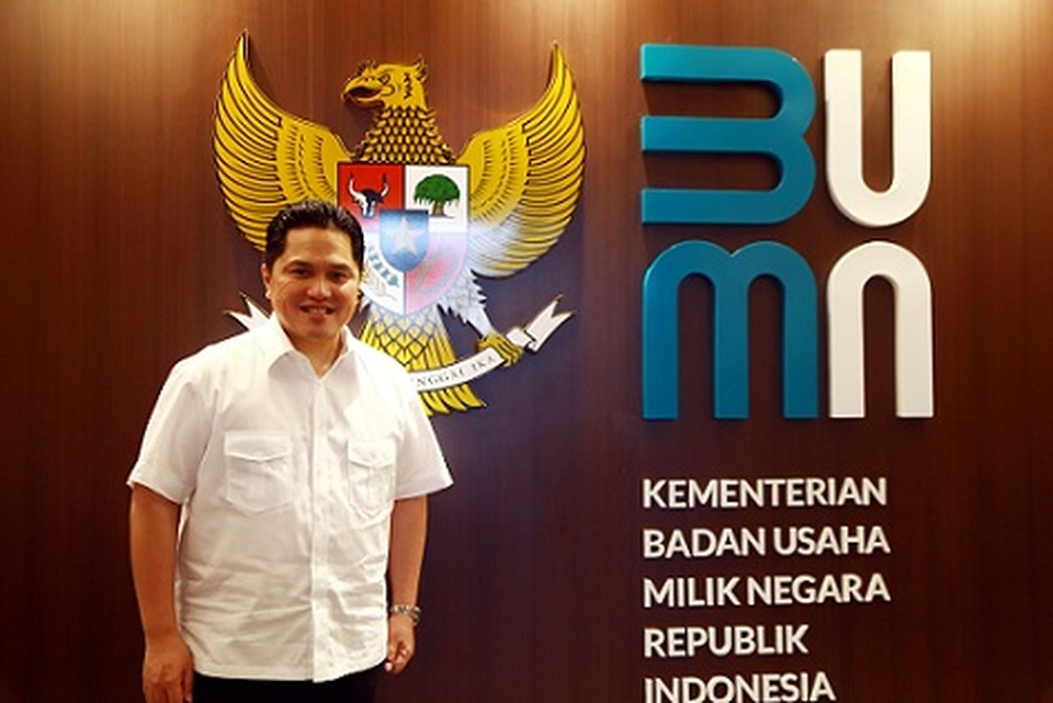 Menteri BUMN Erick Thohir. Foto: Photo/Mohammad Defrizal