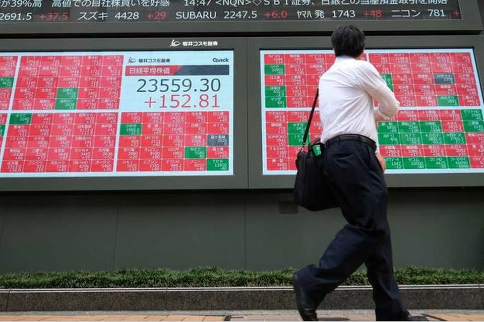  Ilustrasi bursa saham Asia. (Foto: AFP)