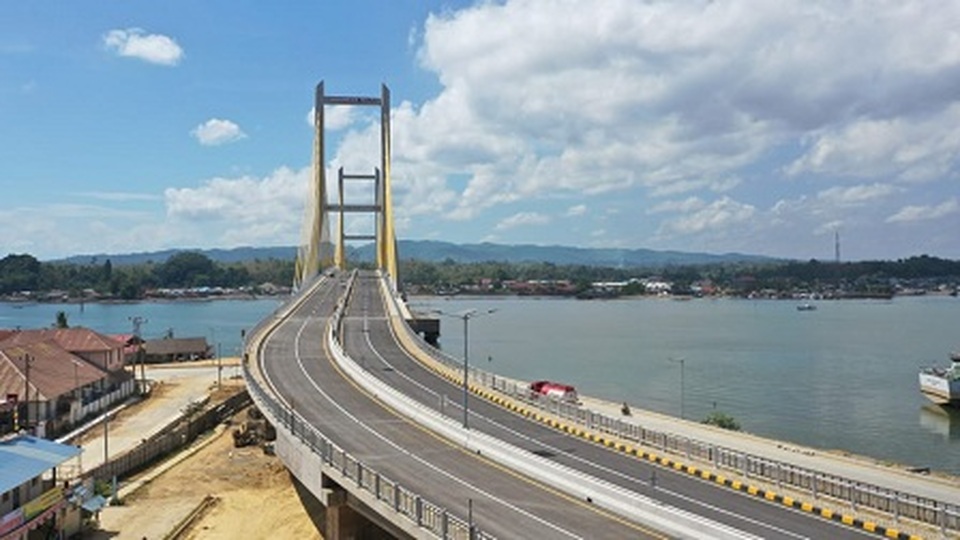 Jembatan Teluk Kendari sepanjang 1,34 Km di Sulawesi Tenggara (Sultra)