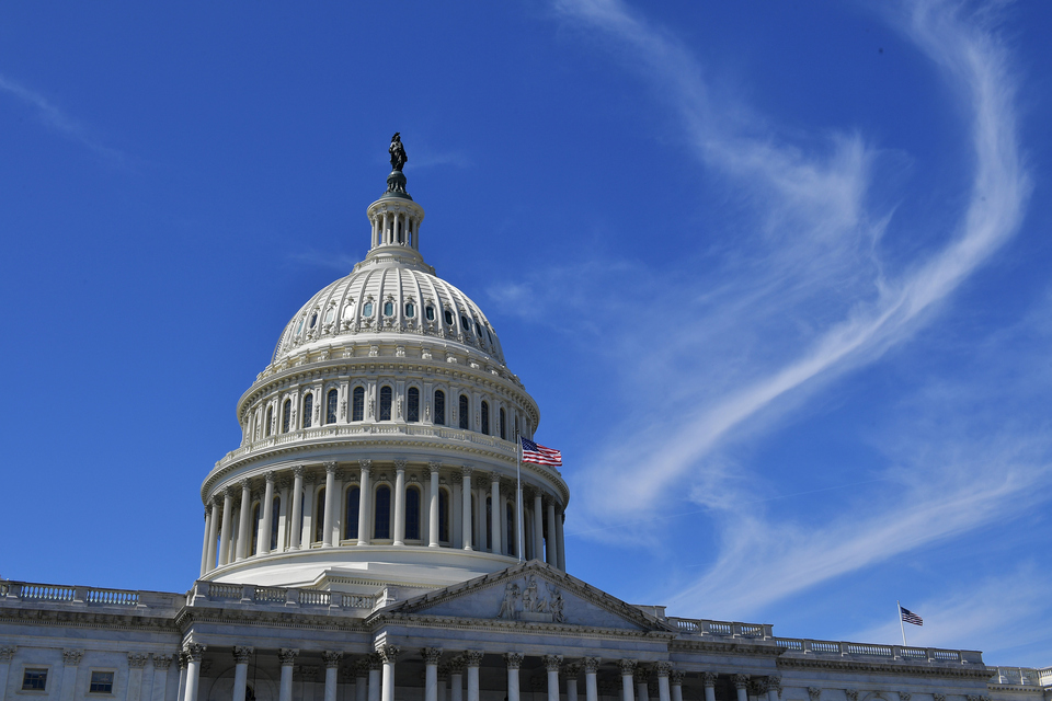 Kubah Gedung Kongres Amerika Serikat (AS) di Washington, DC. ( Foto: Mandel Ngan / AFP )