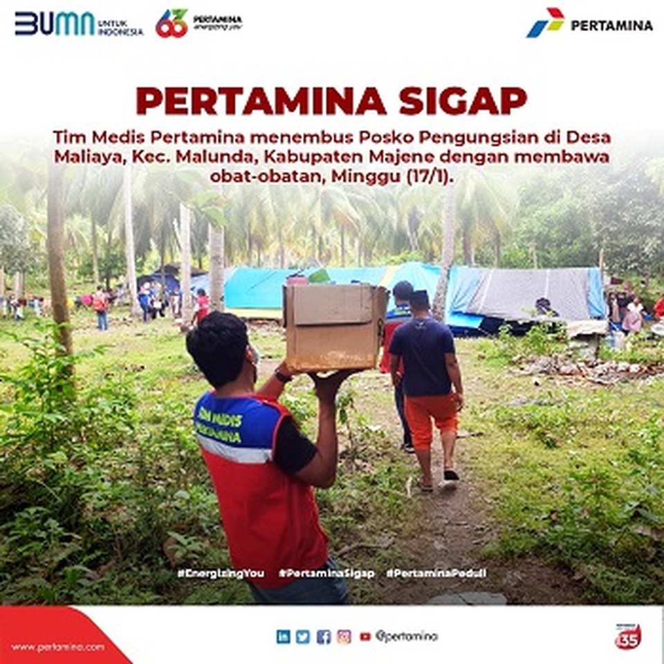 Pertamina Sigap Berikan Bantuan Medis Untuk Korban Gempa Sulawesi Barat 8807