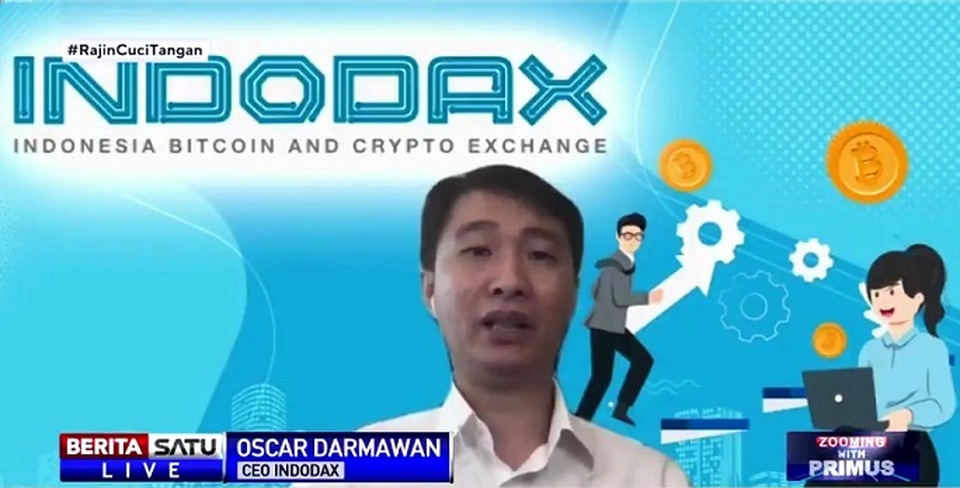 Oscar Darmawan,  CEO INDODAX  Sumber: BSTV