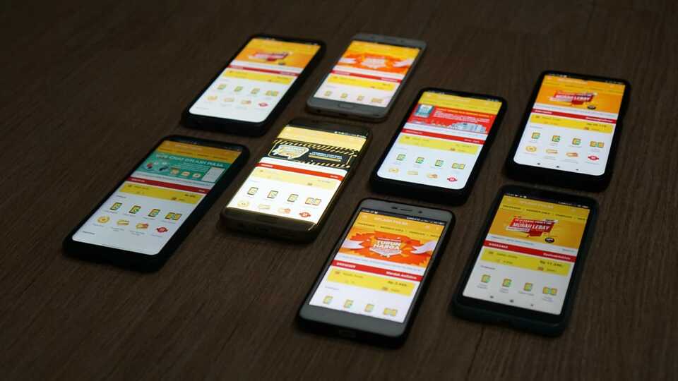 Ilustrasi aplikasi pembayaran digital