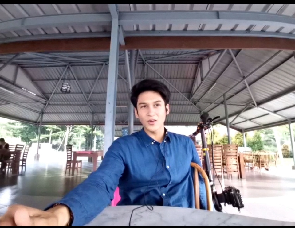 Antonio Blanco Jr saat Xtaordinary Meet and Greet sinetron Buku Seorang Istri