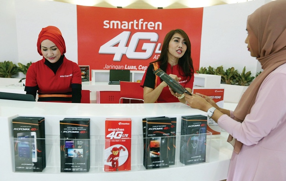 Smartfren. Foto: Investor Daily/DAVID